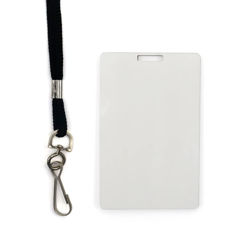 Customized DIY Logo MDF Name Badge Card Sublimation Printable Blank Wooden Name ID Tag Badge Card for School Office