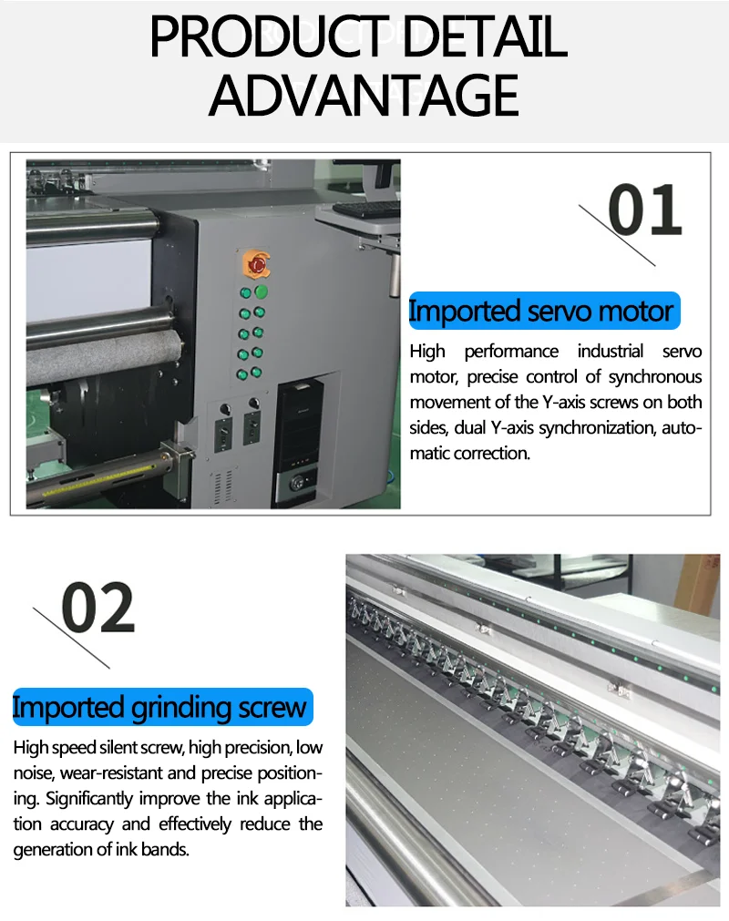 Yotta R5000 5m UV Roll To Roll UV Printer Large format self-adhesive VInyl roll carpet pattern printer