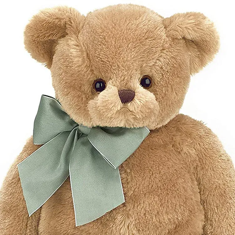 Wholesale customized baby soft stuffed toy doll skin gift light plush animal brown teddy bears