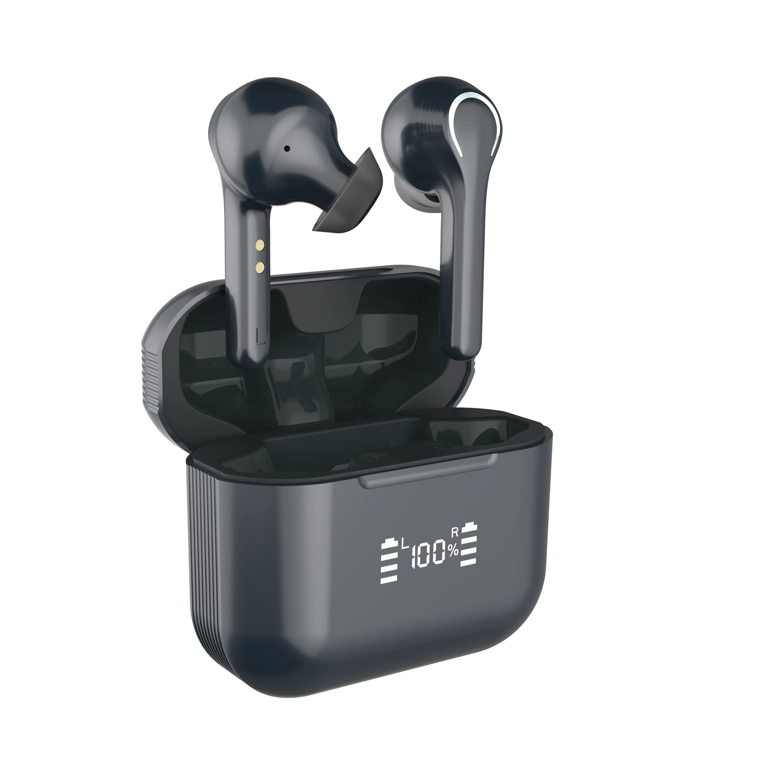 Лодка туры TWS F9 светодиодный дисплей батарея игровая гарнитура наушники беспроводные с чехлом для зарядки батареи