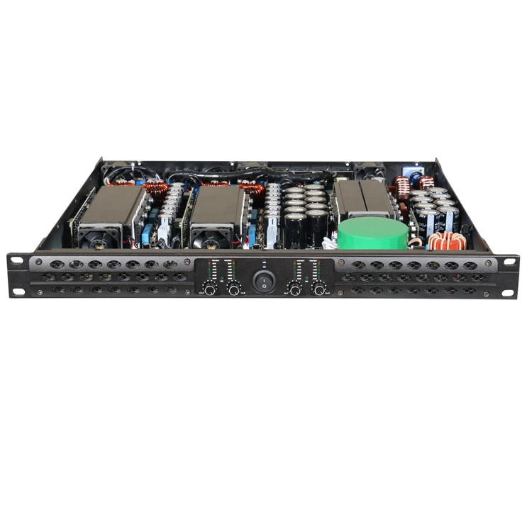 Custom Digital Power Amplifier Class D Professional 4 Channel Power Amplifier for Ktv Home Theater Conference