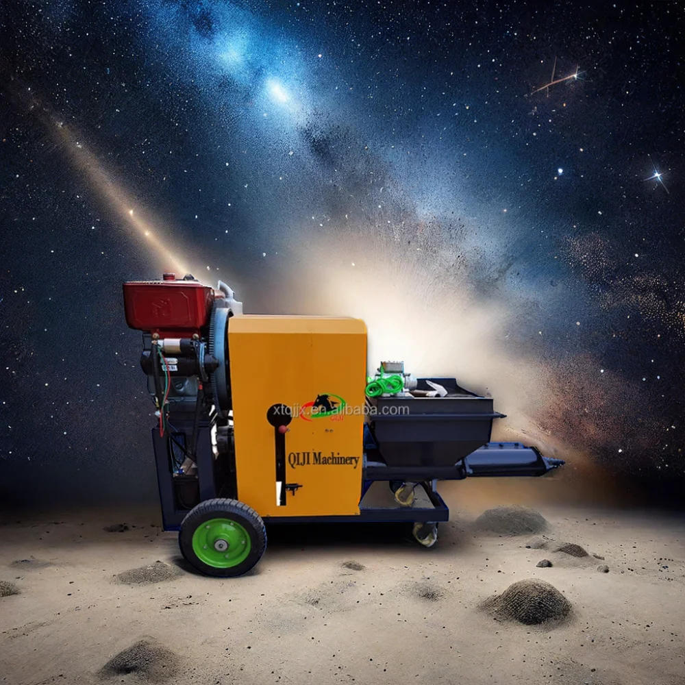 Diesel Plastering Cement Mortar Spraying Machine with Pump and Motor New and Used with Good Price for Home Use construction cont