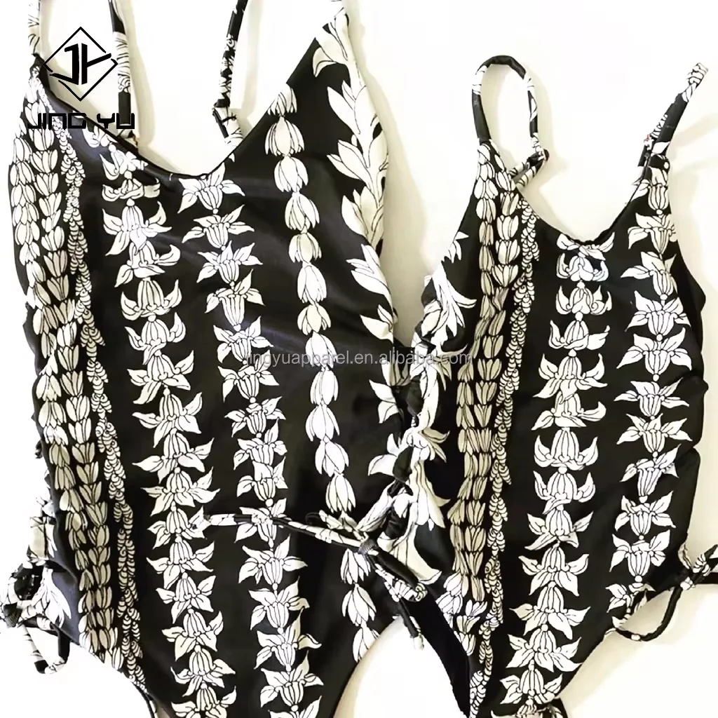 2024 New Custom Private Label Custom Bikini Printed Swim Suits Bikini Set Hawaiian Bathing Suits For Women
