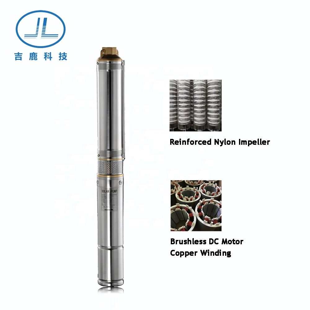 Jilu 3in submersible dc well pump solar water pump for livestock drinking, agricultural irrigation