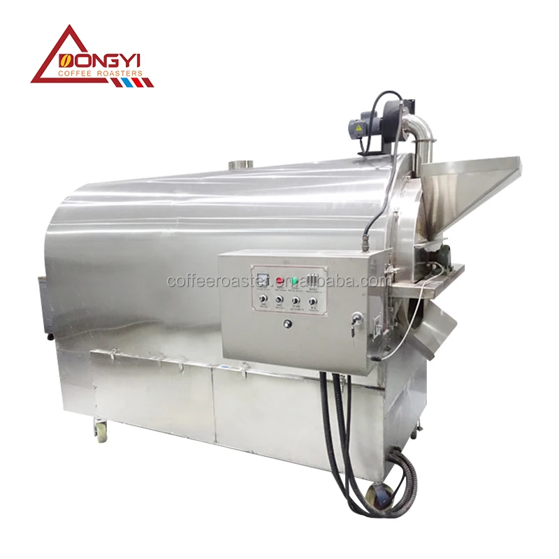 Industrial Roaster Oven 500kg Drum Nut for Peanut Corn Rice Melon Seed New & Used Stainless Steel for Food Shops