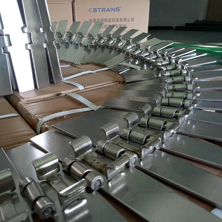 SS881 Stainless Steel Side Flexing Chain  for glass industry