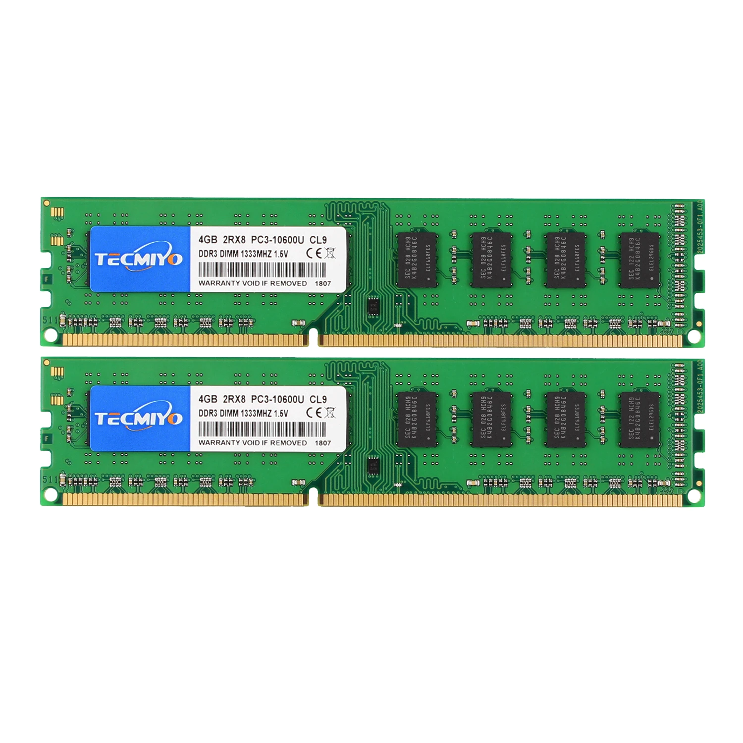 Hot selling cheap 4GB DDR3  memoria Ram PC3 10600U 1333MHZ non ECC unberffered Green desktop ram computer memory
