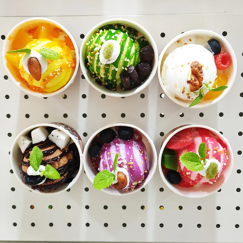 Полиуретановый 3D магнит для мороженого, чашка, торт, губка, торт, магнит на холодильник для украшения дома, дисплей еды