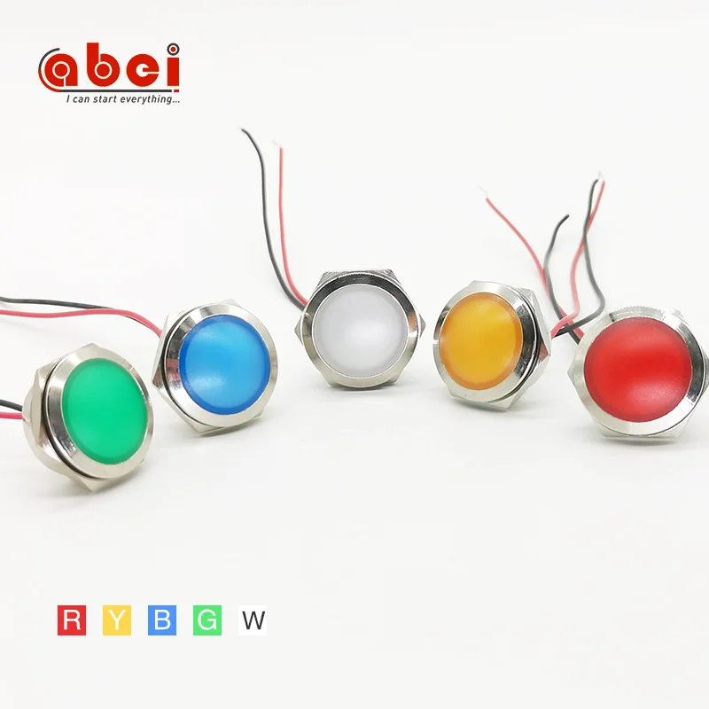 ball head  Signal Lamp electrical Metal Led Indicator Light motorbike pilot led equipment indicator lights
