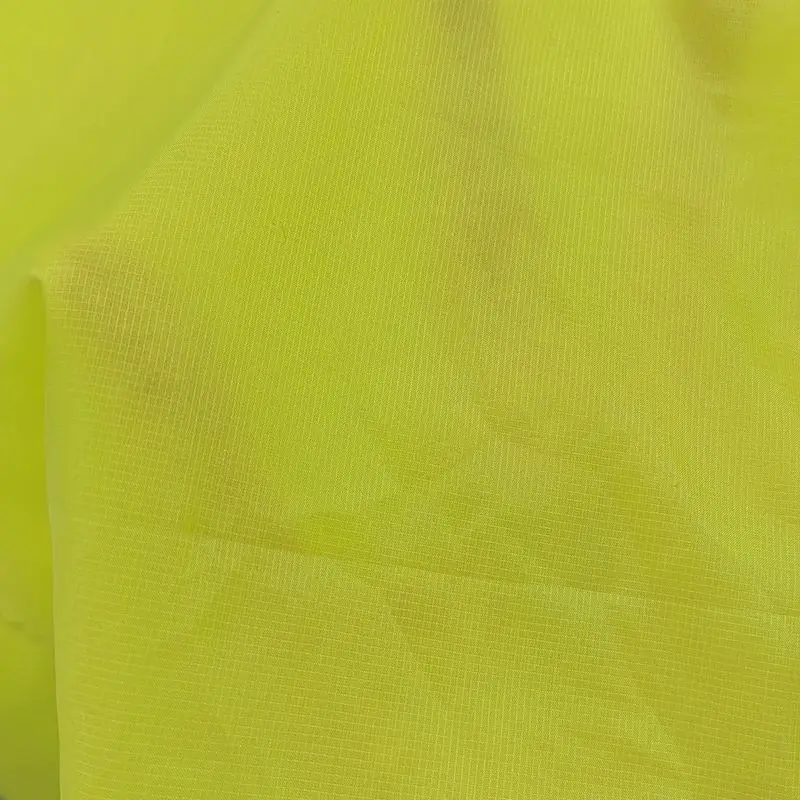 Transparent Semi Dull 20D Nylon 380T Pongee Ripstop Fabric for Outdoor Jacket