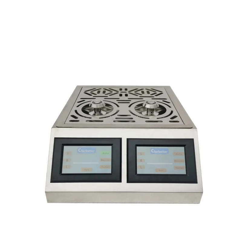 
automatic portable bottoms up beer drink dispenser two- nozzle beer cooler 