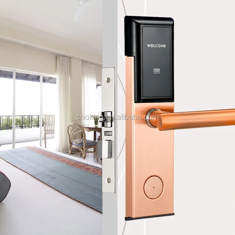 High security electronic hotel card lock RFID smart card electric door hotel lock system
