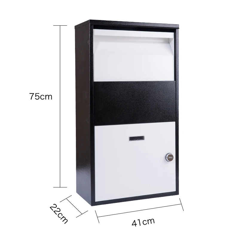 Бытовой оцинкованный стальной почтовый ящик современный дизайн с наружным почтовым ящиком комнаты наблюдения