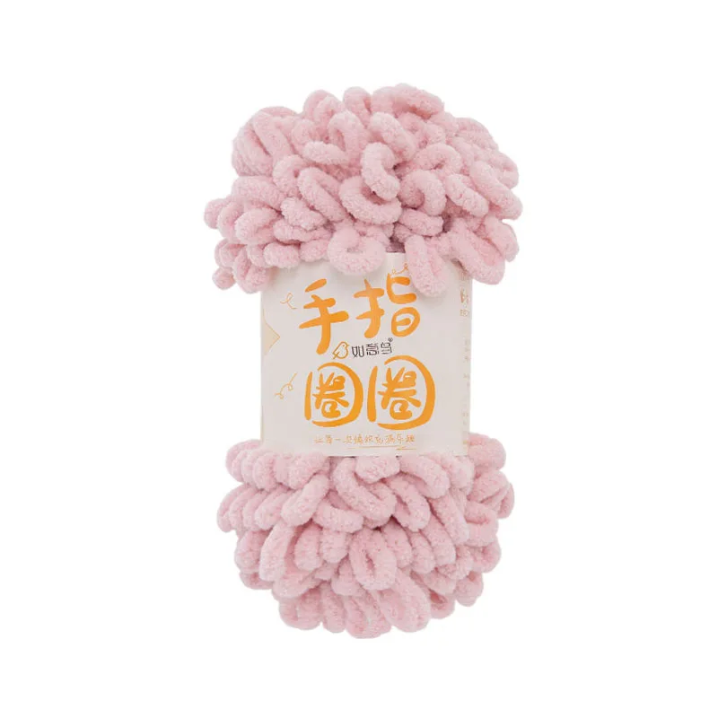 Yarncrafts chenille soft loop thread yarn Hand Knitting fancy chunky polyester yarn