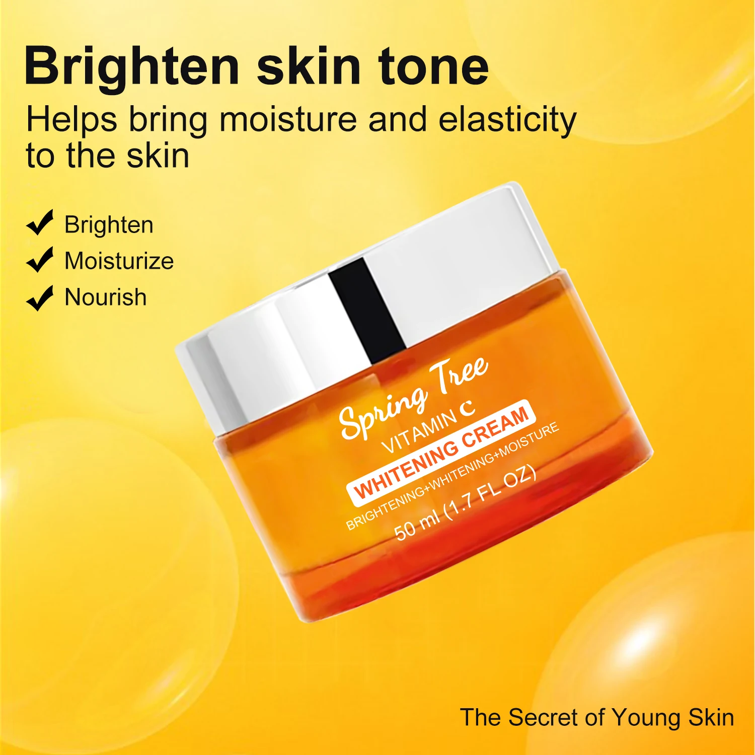 Private Label Organic Whitening Vitamin C Face Cream For Skin Brightening and Glowing for  pregnant women