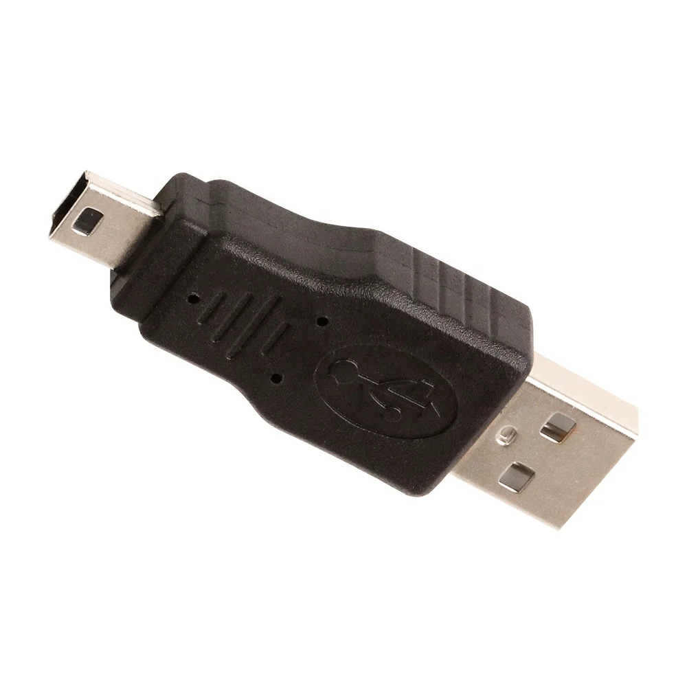 NEW USB 2.0 A Male to Mini 5 Pin Plug Adapter Connector for Laptop Mobile