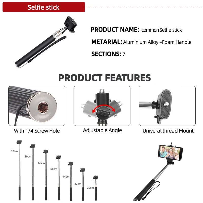 Kytuwy Accessories Universal Travel Bag Set Basic Accessory Sports Action Camera kit for GoPro Hero 10 9 8 4K