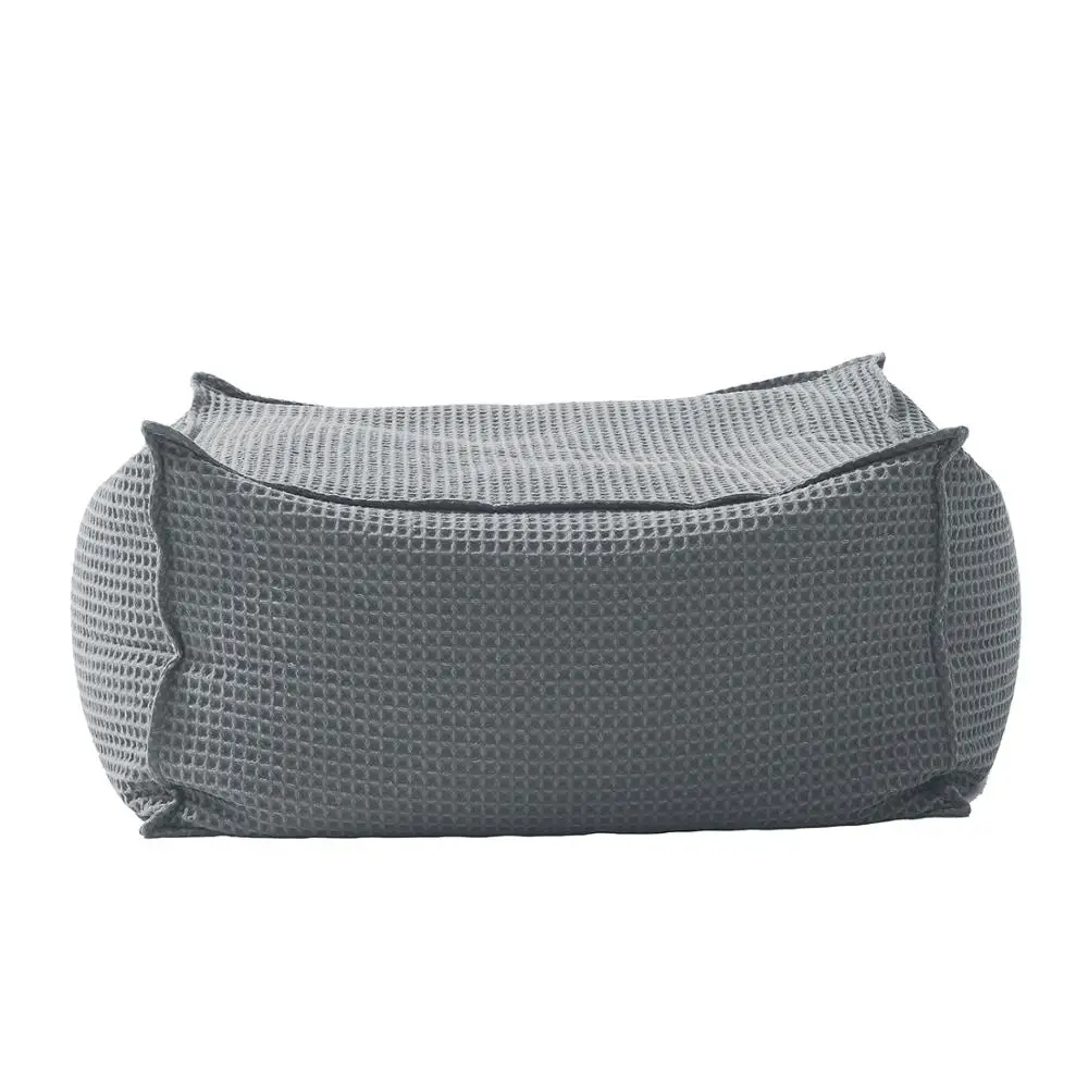 lady kids removable cover square cube pouf chair foot stool for living room bedroom