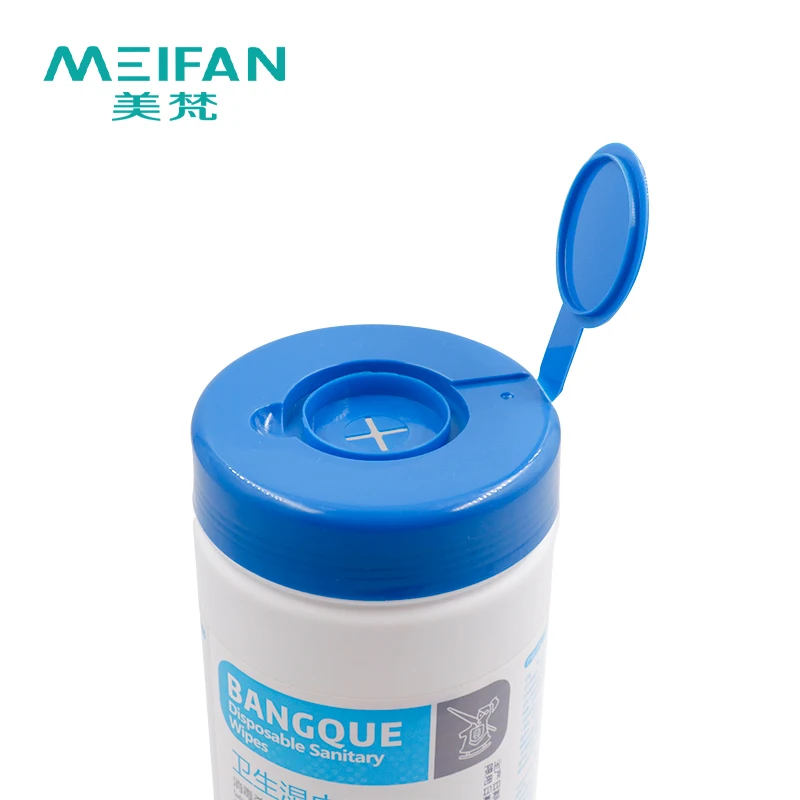 Custom  Antibacterial Biodegradable alcohol Antiseptic 50pcs Surface Wipes Wipes 70% isopropyl alcohol Wet Wipes