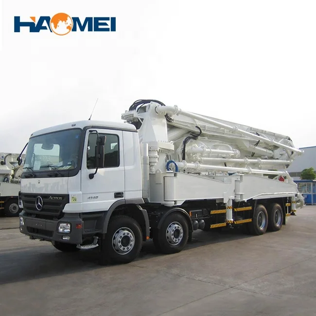 China Top Quality Never Used Mini Concrete Pump Truck in Algeria Remote Control 28m 36m 47m
