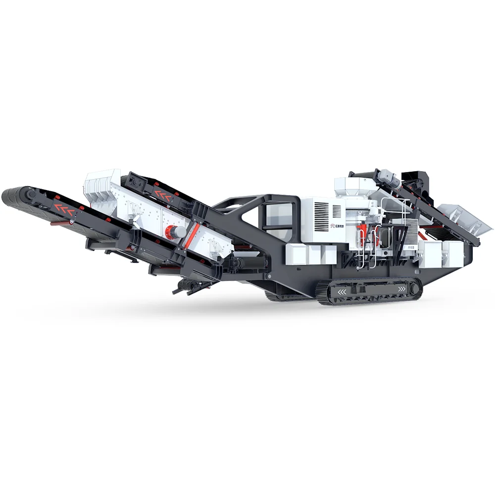 Remote control and automated unmanned mobile rock crusher achieved through the Internet of Things