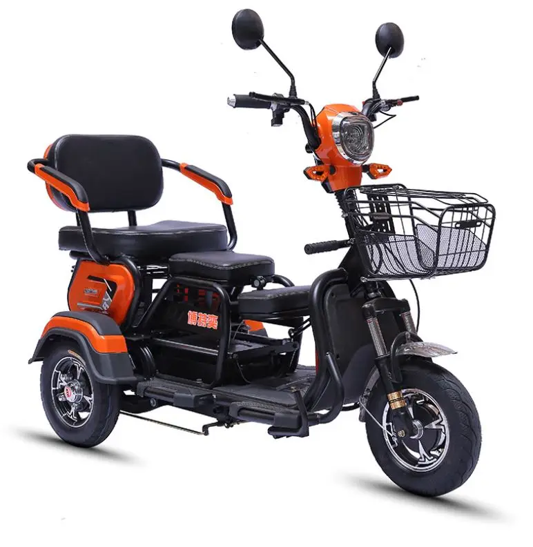 electric scooter tricycle city 3 wheel motorized tricycle with baby seat for adults