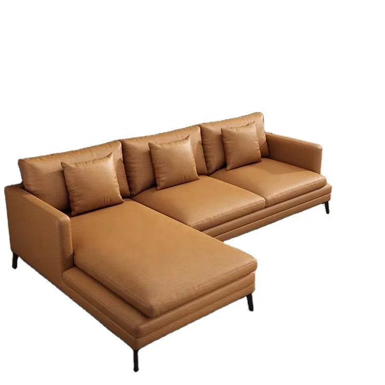 Hotel Dining Home Furniture American Style Fabric Lcouch Living Room Sofa L Shape Sectional Sofa