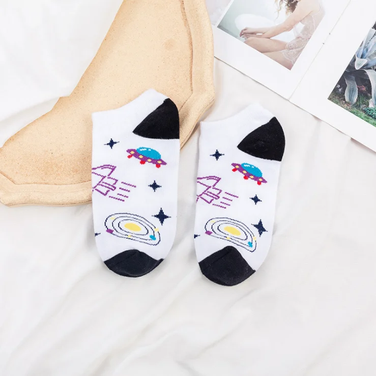 Funny cute cartoon animal teen ankle high quality cotton set socks for