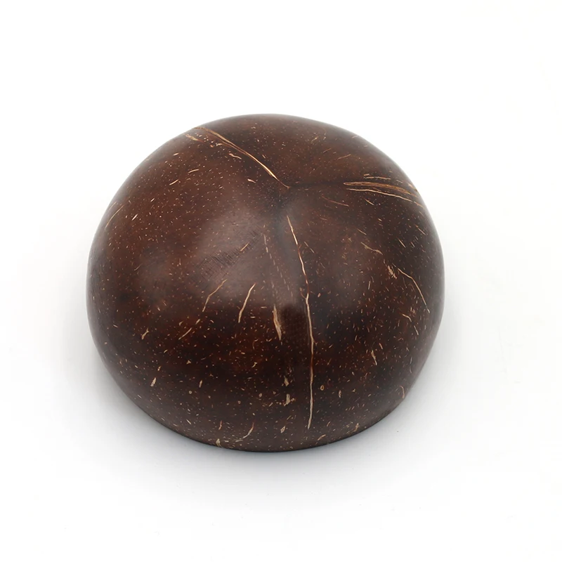 
Amazon top seller Reusable Handmade 100% Natural Round Salad Bowl Bamboo Wooden Coconut Bowl With Spoon 