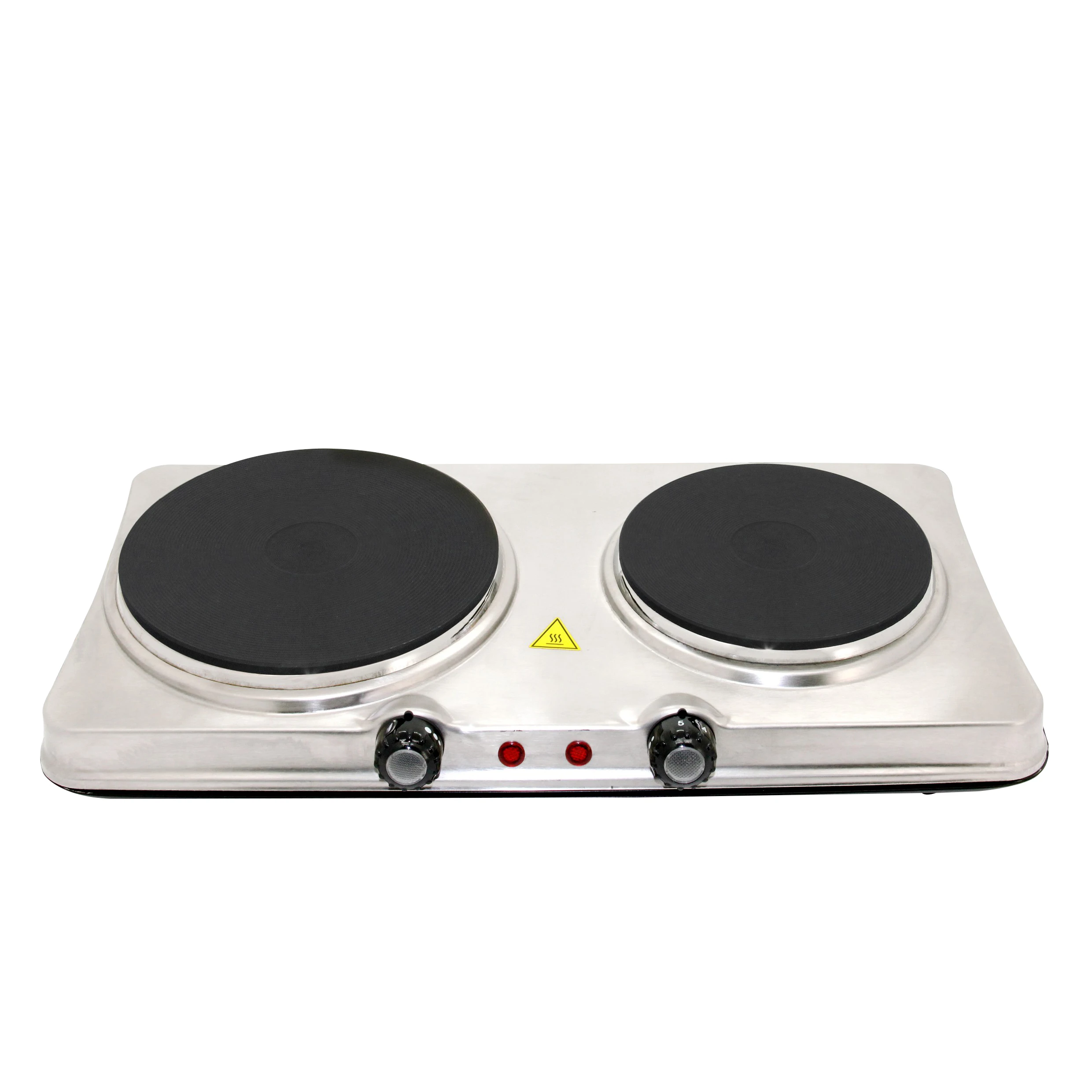 Wholesale New Metal Housing Commercial 2 Plate Electric counter top Stove Cooking Electric Solid Hotplates Without Gas