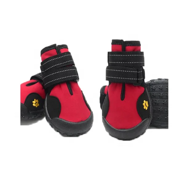 Ботинки для собак, водонепроницаемая обувь для собак с противоскользящей подошвой и противоскользящей защитой