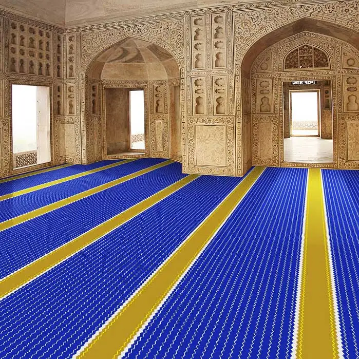 Factory Price Carpet Muslim Muslim Wall To Wall Prayer Carpet Roll Mosque Prayer Carpet