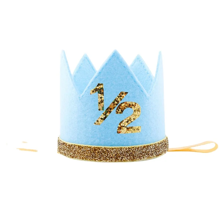 Baby Boy Birthday Crown Hat,  Photo Prop Party Headbands Supplies