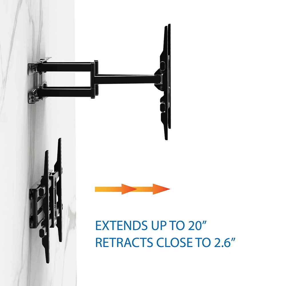 CHARMOUNT Hot Sale Max VESA 400*400mm Tilting Bracket Full Motion TV Wall Mount