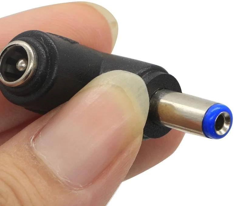 90 Degree Angle DC5.5x2.1mm Male to Female Adapter 5 Volt DC Barrel Power Jack Charging Cable Connector for Tablet
