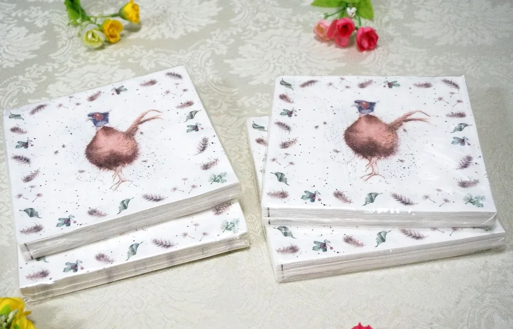 Animal Print Paper Napkin For Decoupage