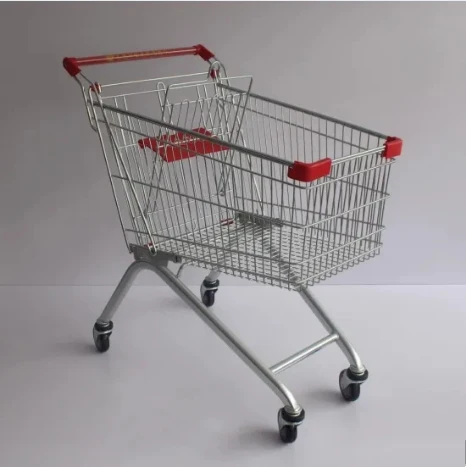 
Hot Sell Made in China Grocery Shopping Trolley Supermarket Carts Factory Supermarket Steel Shop Trolley Shopping Cart 
