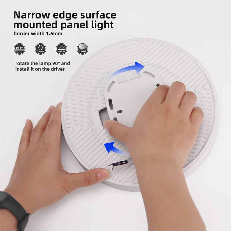 KEOU Easy To Install Durable Aluminum Shell 24W 36W 48W Living Room LED Ceiling Light