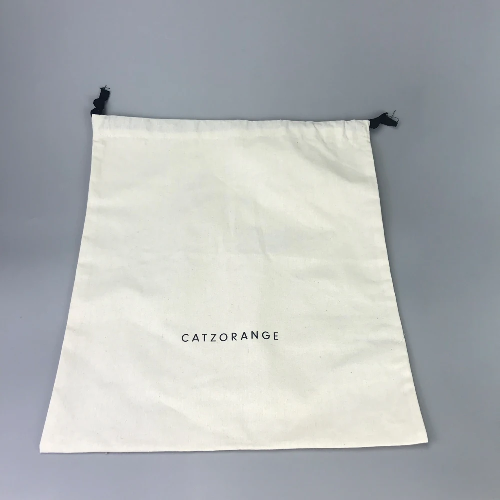 Top quality soft durable natural cotton handbag dust bags