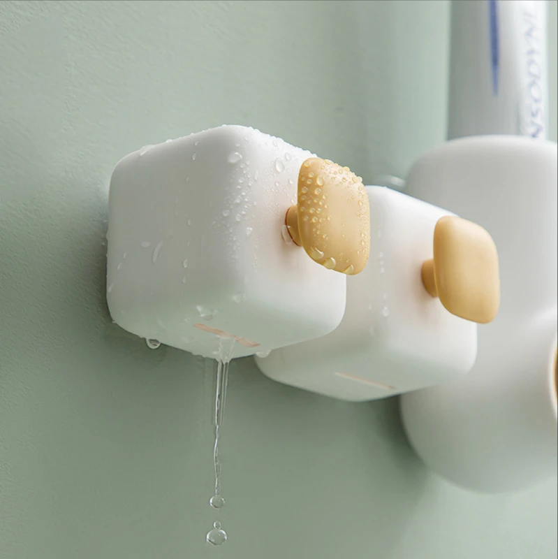 Electric Toothbrush Rack Drainage Punching Free Home Bathroom Toilet Quick-drying Wall Hanging Bracket Toothbrush Holder Hook