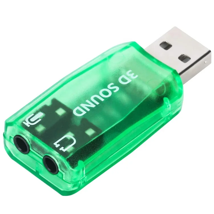  Подключи и играй 5 1 Внешний 3D Микрофон Стерео Студия Аудио USB интерфейс звуковой карты адаптер с 3 мм разъем для наушников