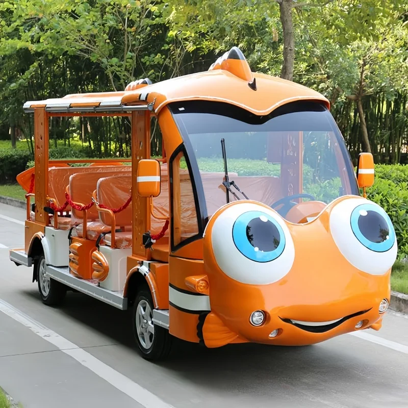 13 seats sightseeing bus car convertible electric sightseeing bus cartoon tourism sightseeing bus