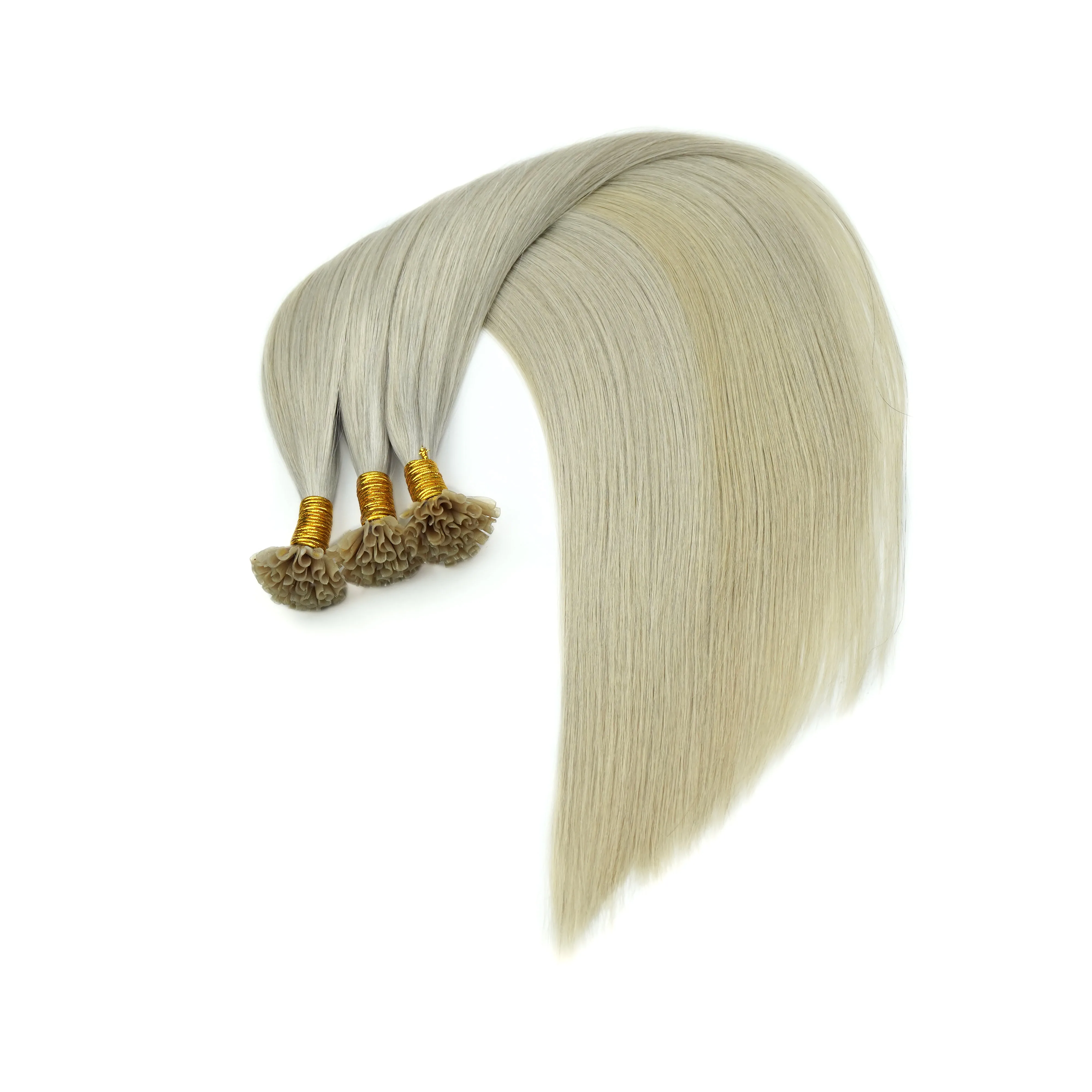 Wholesale Double Drawn Italian Keratin Prebonded U Tip Hair Extensions Virgin Human Hair
