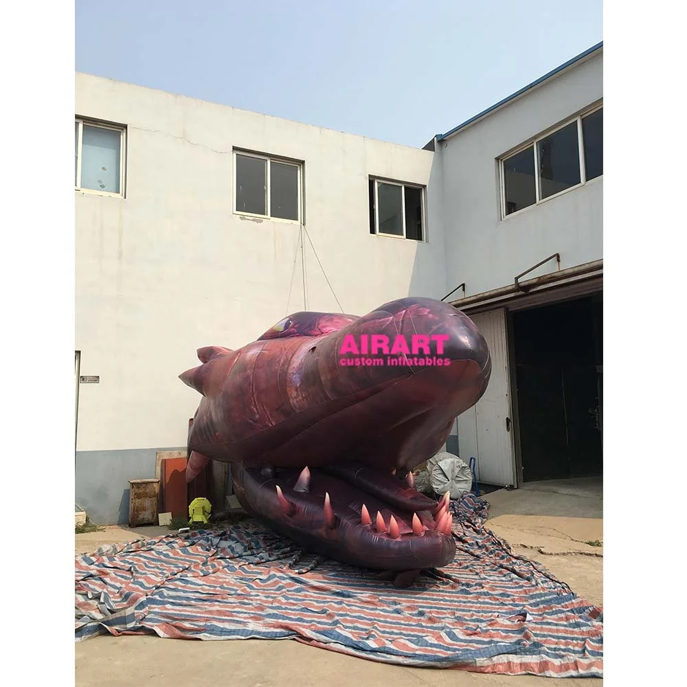 Highly Realistic Inflatable Dragon Model Chinese Dragon Head