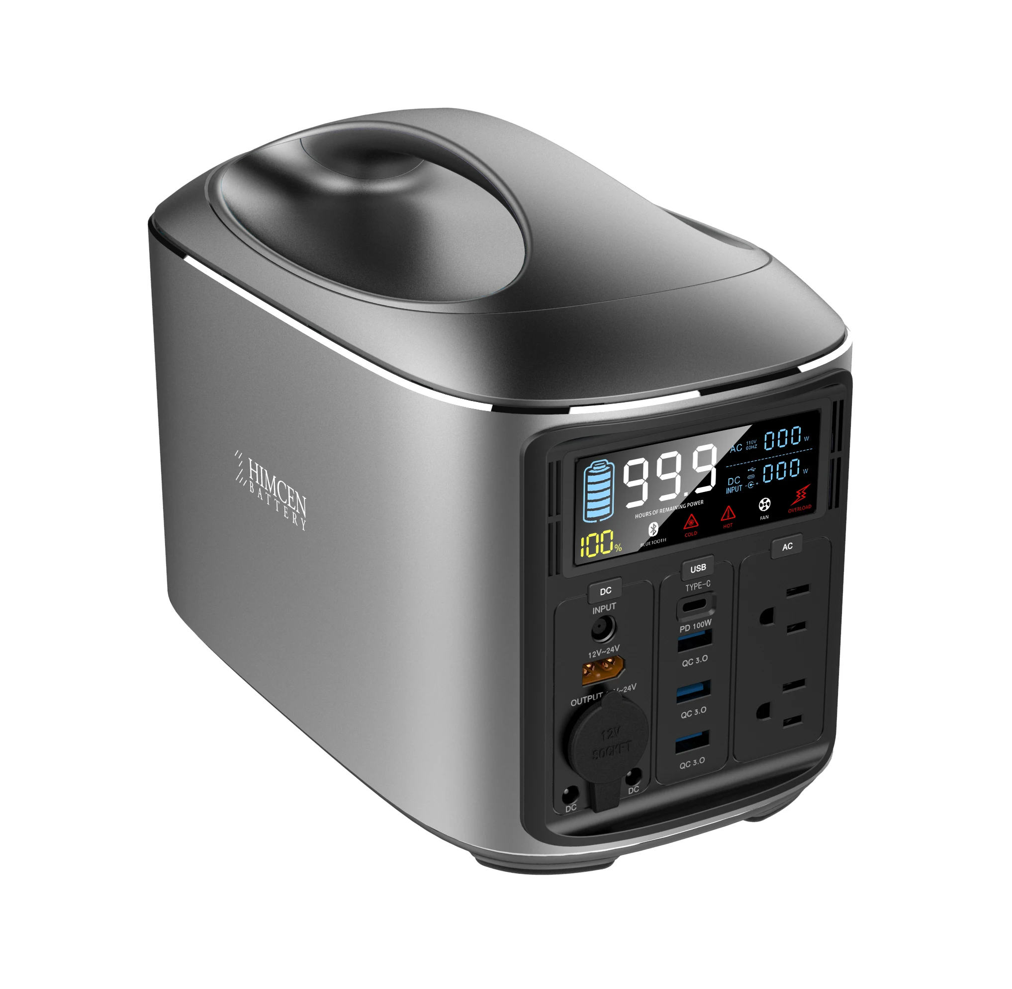 Lithium portable battery pack battery power supply solar power system for camping self-driving tour RV