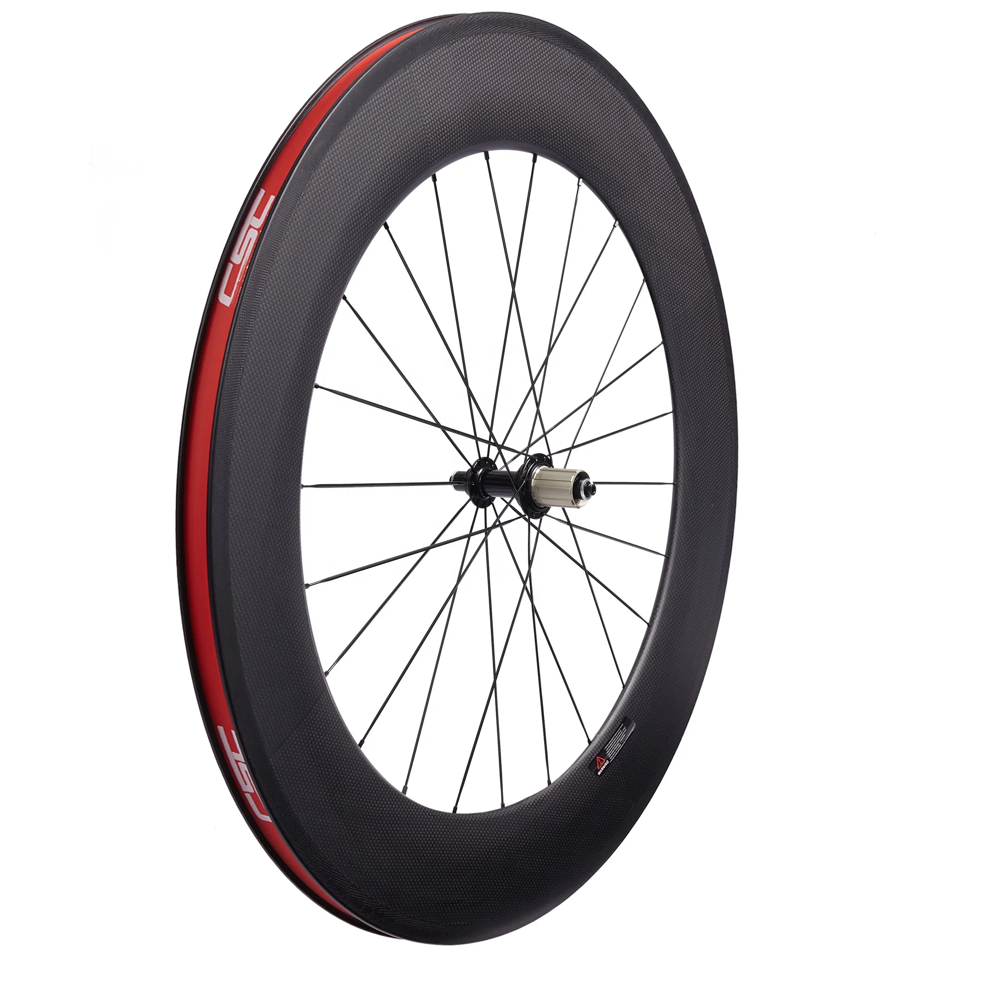 CSC Road bike ultra light carbon wheels 88mm 25mm U shape Clincher with Powerway R13 hub and CN 424 Spokes bicycle wheelsets