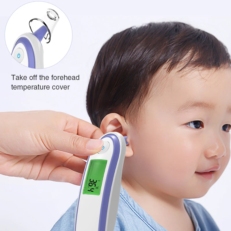 CE ISO Approved wireless household thermometers Digital Baby LCD IR Gun Fever Precision Infrared Forehead Thermometer