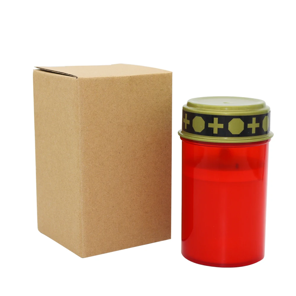 LED Plastic AA battery with ground plug LED tomb lamp outdoor waterproof courtyard electronic candle cemetery lamp