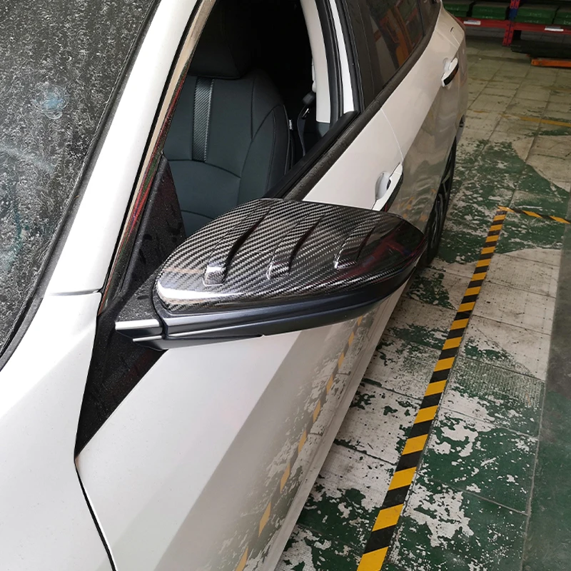 tantan Suitable For HONDA CIVIC Type R Mugen Style Carbon Fiber Car Rear View Mirror Cover 3M Glue Sticker Glossy Matte Exterior