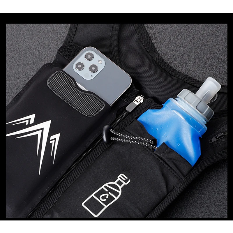 Sports hydration vest water bottle bag trending outdoor cycling lightweight running vest for men and women with water bottle